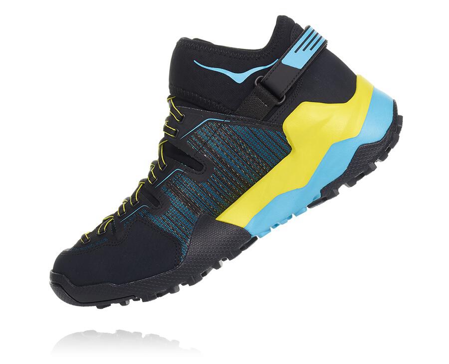 Hoka One One Trail Schoenen Heren - Arkali - Zwart/Blauw - EC1260547